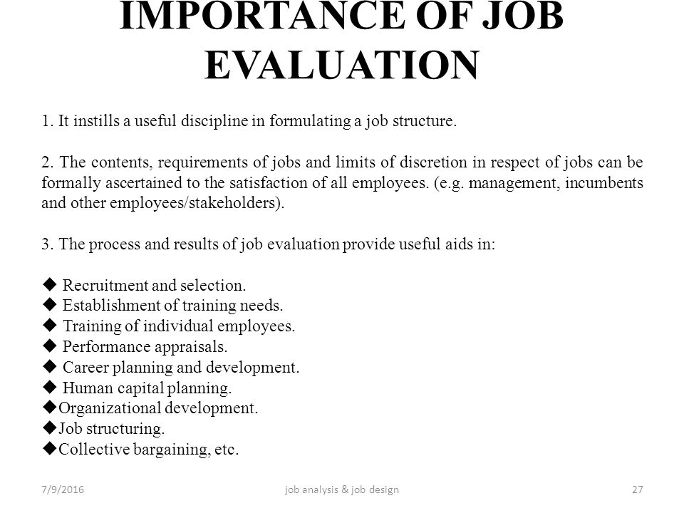 Job Analysis - A Basic Understanding